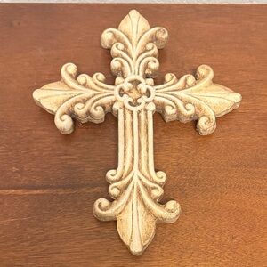 Decorative wall cross signed by Sharon Kurtz